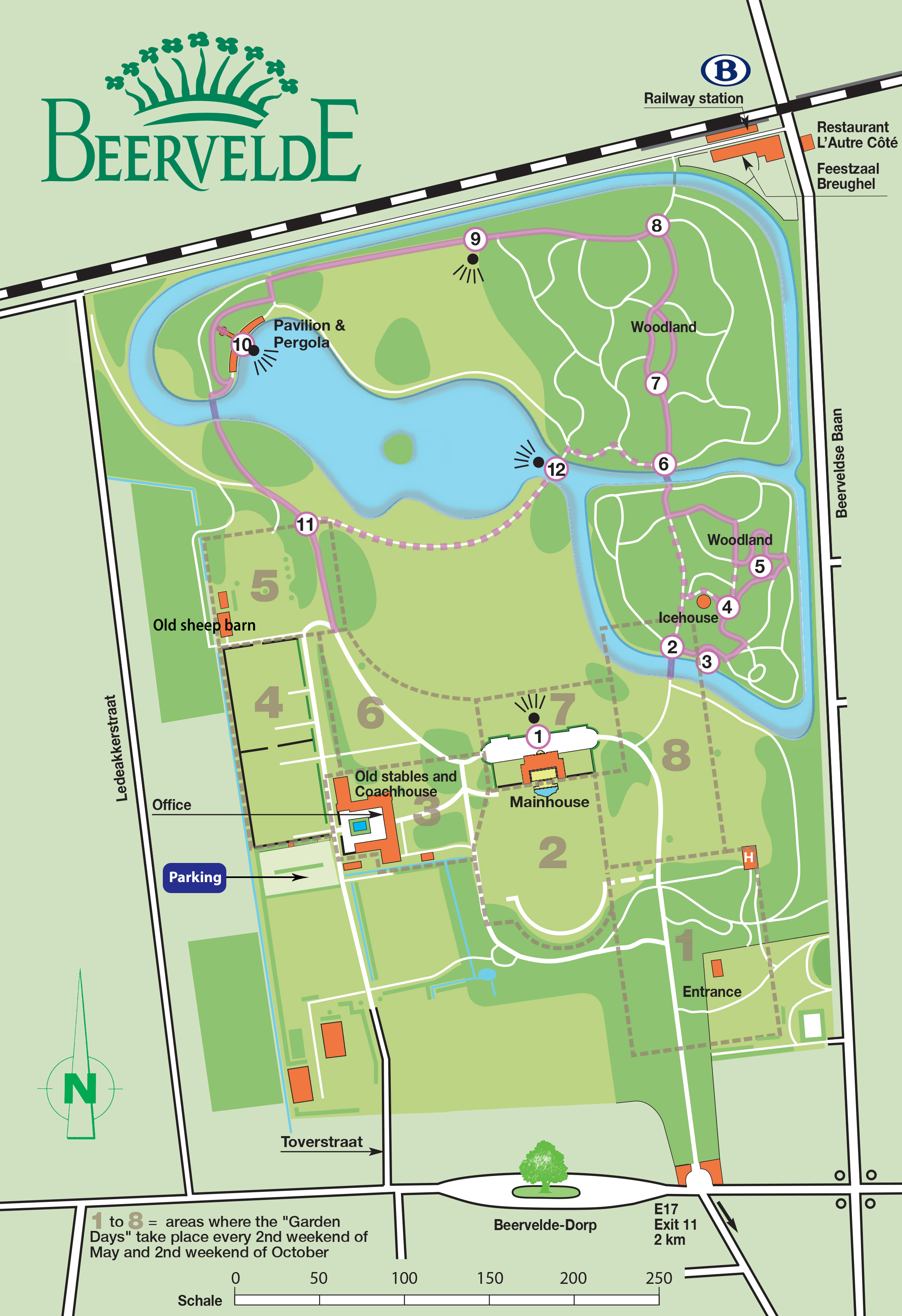Plan walk Beervelde Park